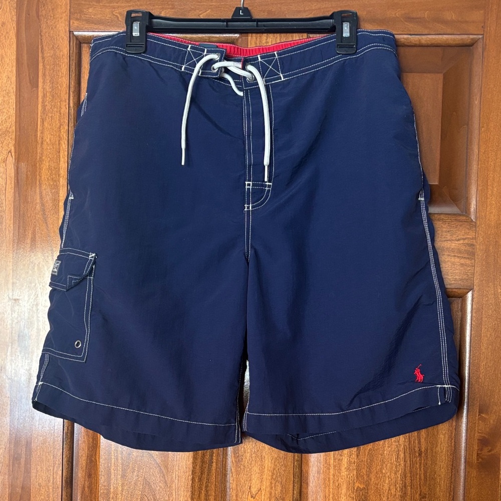 Polo Ralph Lauren Navy Blue Men's Cargo Swim Shorts